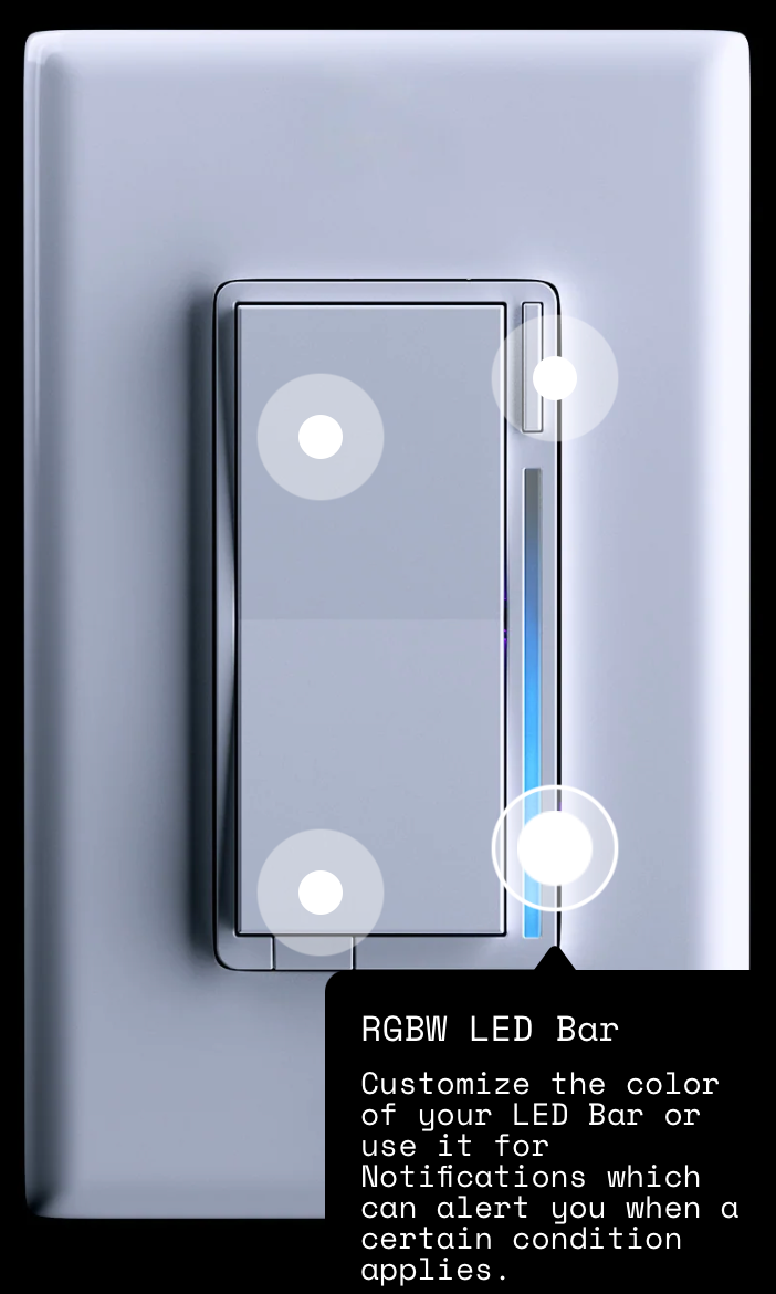 Inovelli Matter Smart Dimmer; White Series (VTM31)